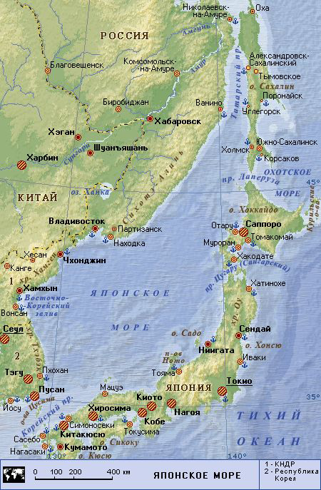 В какой части страны находится владивосток. Японское море физическая карта. Карта побережья японского моря. Японское море на карте. Границы японского моря на карте.